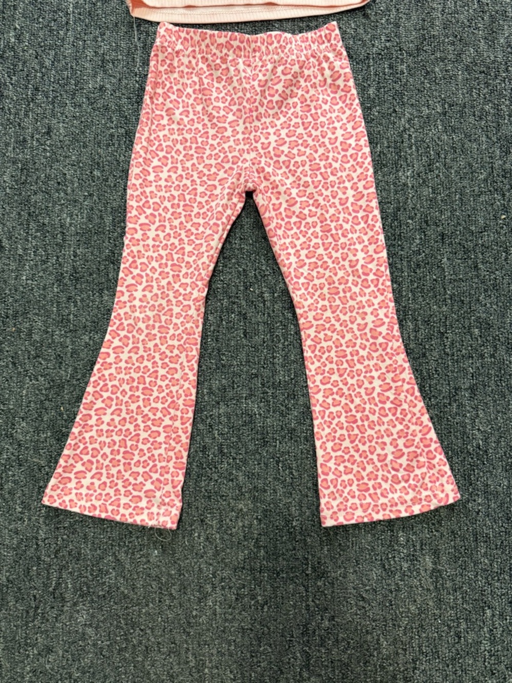 btween Pink Ruffle-Sleeve Top & Pink Leopard - Picture 4 of 8